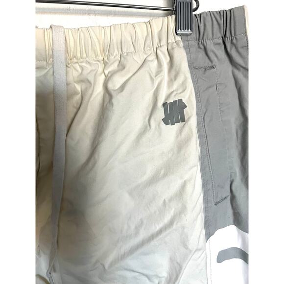 Undefeated Pants Mens Large Logo Cream Ivory Spellout Drawstring Pull On Track - Picture 3 of 10
